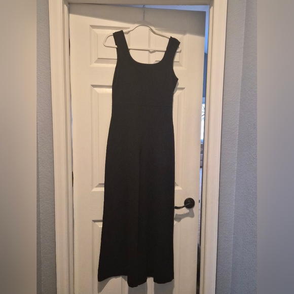 Ripley Rader Black Ponte Knit Tank Wide Leg Jumpsuit- Size 4 Large - Picture 3 of 5